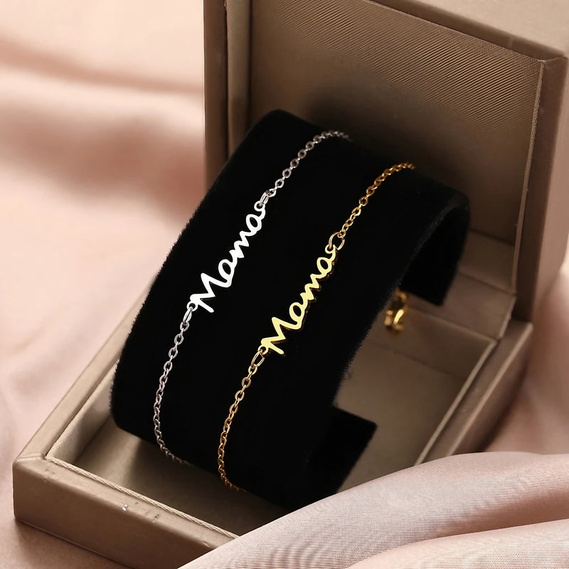 Mama Pendant Charm Bracelet