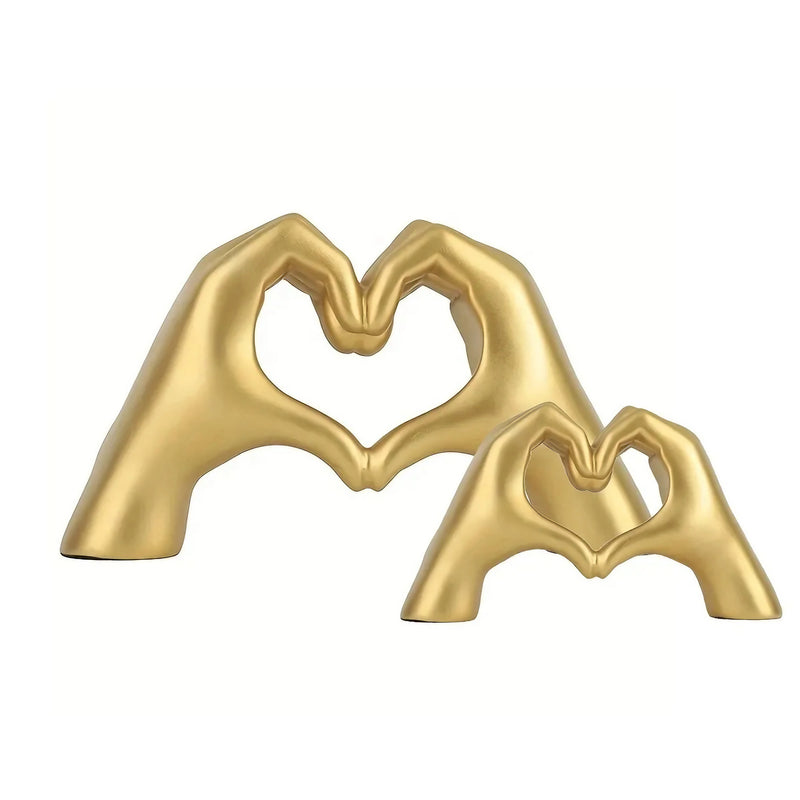 Modern Heart Hand Sculpture