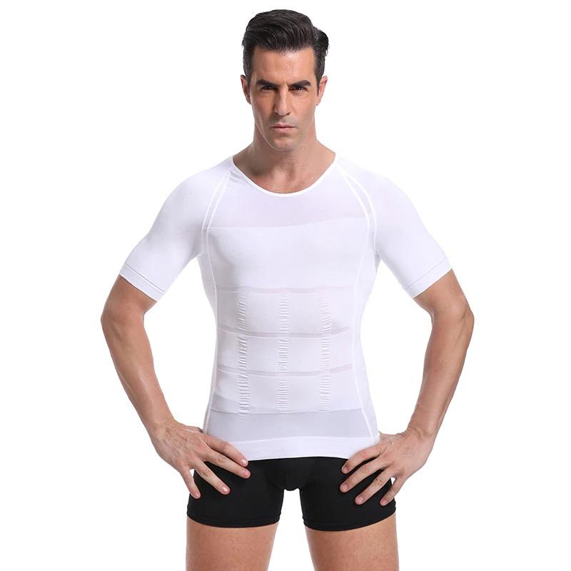 Men's Slimming High Compression Body Shaping Undershirt T-Shirt