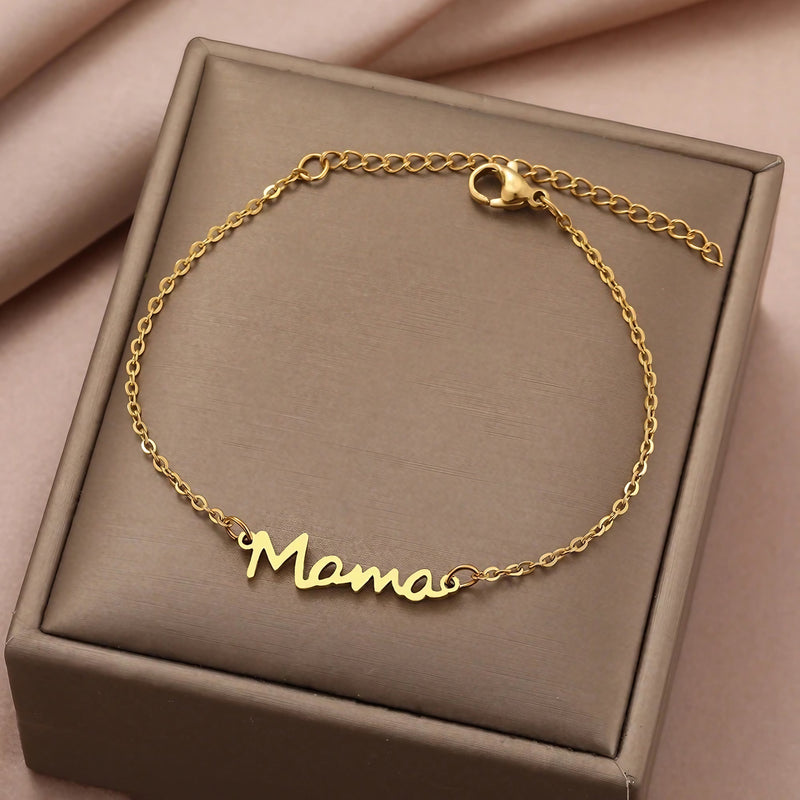 Mama Pendant Charm Bracelet