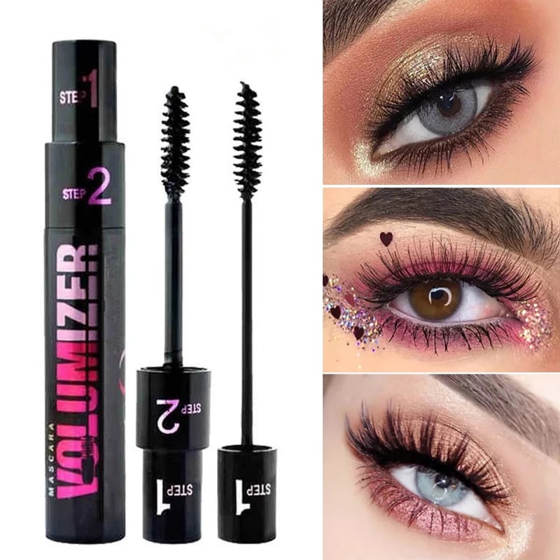 🌈🔥Achetez-en 2, obtenez-en 1 gratuit💄Mascara pour cils longs, épais et recourbés, mascara double usage 