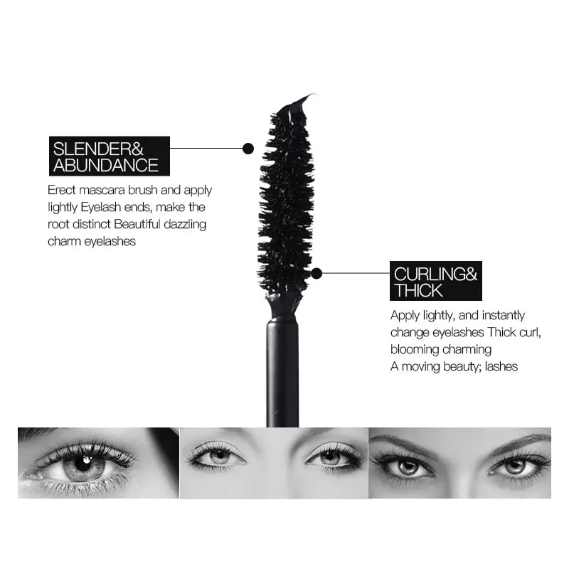 🌈🔥Achetez-en 2, obtenez-en 1 gratuit💄Mascara pour cils longs, épais et recourbés, mascara double usage 