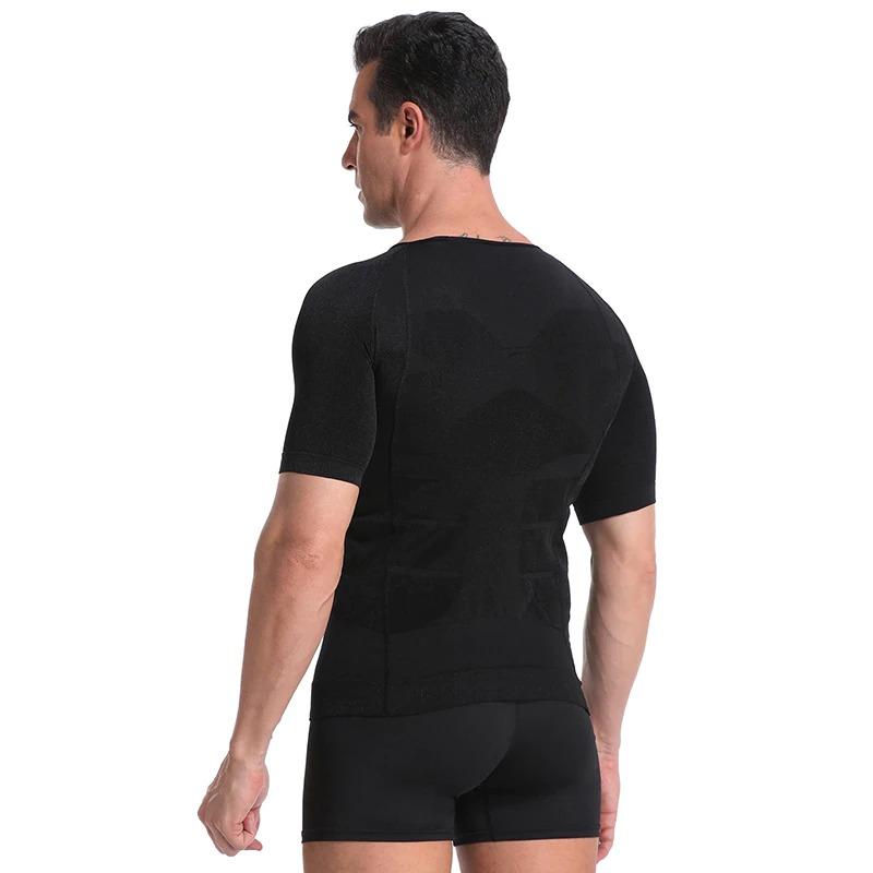 Men's Slimming High Compression Body Shaping Undershirt T-Shirt