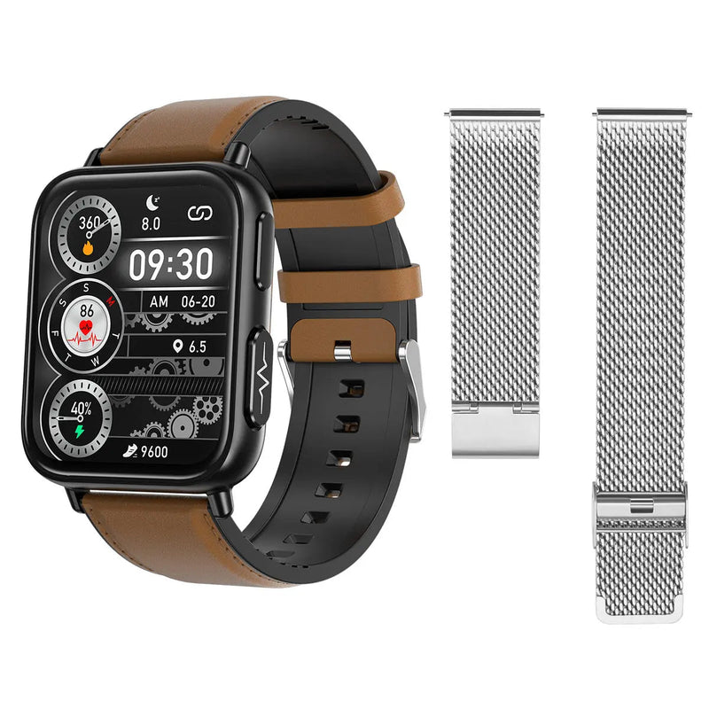 New Upgrade Fitvii™ Powerful Smartwatch ECG with Heart Rate Blood Pressure Monitor+Blood Glucose Monitor