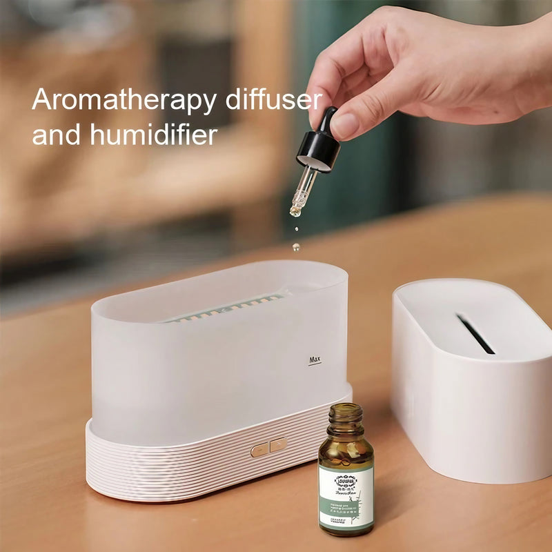 Aroma Diffuser & Humidifier Flame Lamp