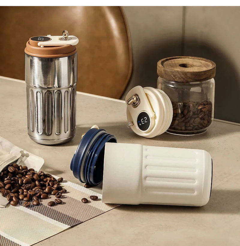 Smart Display Portable Thermal Mug