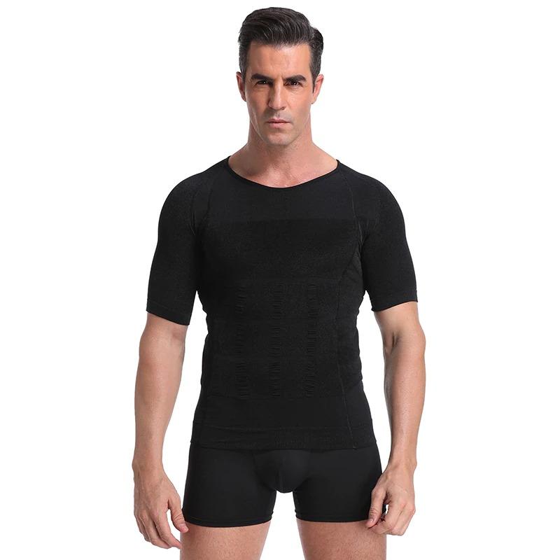 Men's Slimming High Compression Body Shaping Undershirt T-Shirt