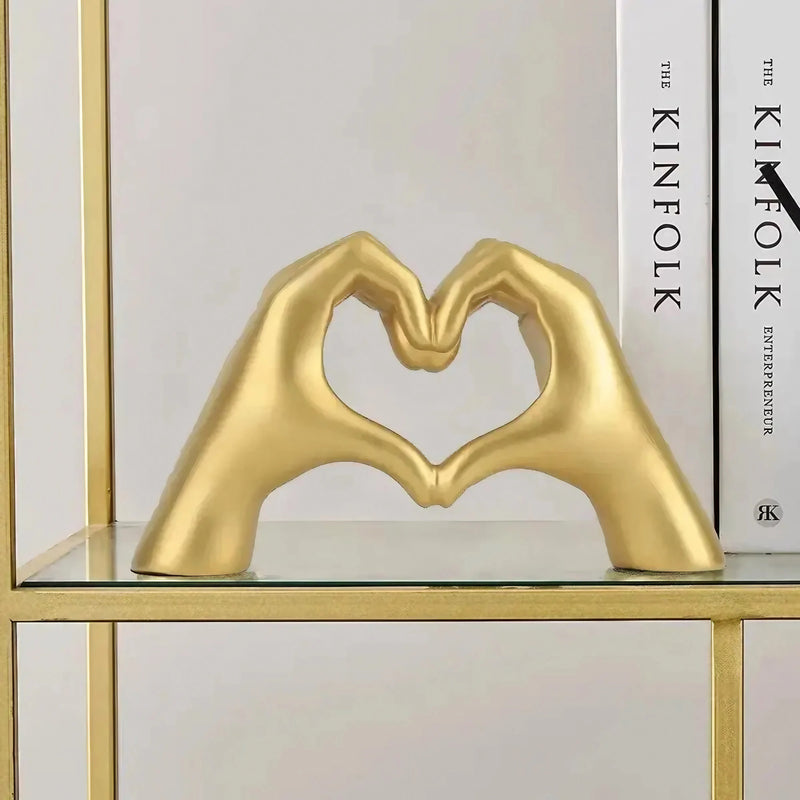 Modern Heart Hand Sculpture