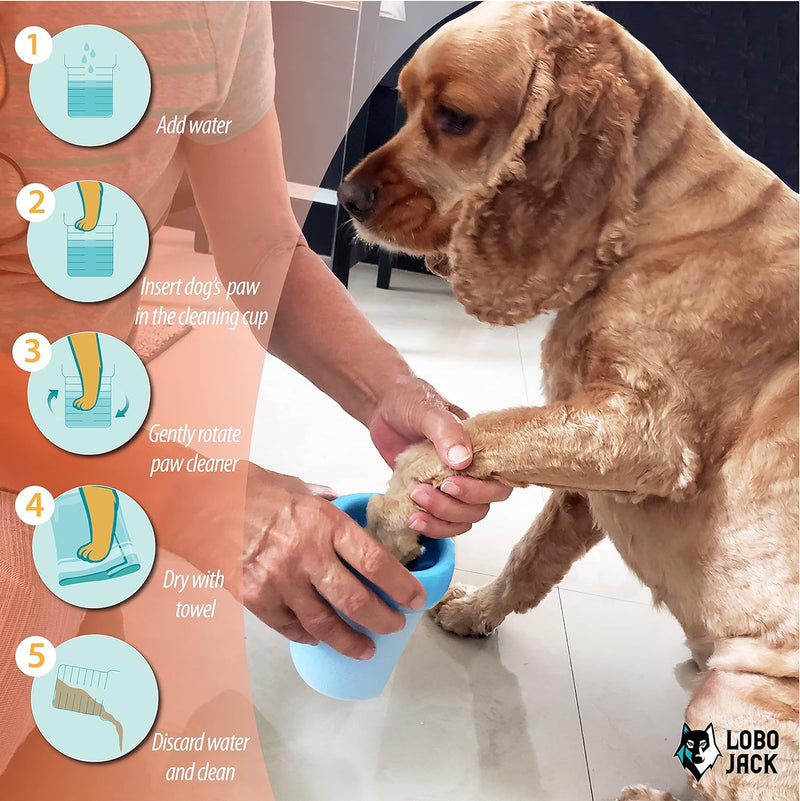 purrfect Pet Paw Washing Silicone Cup