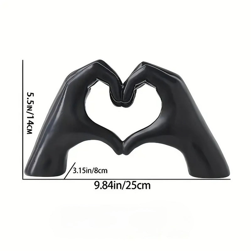 Modern Heart Hand Sculpture