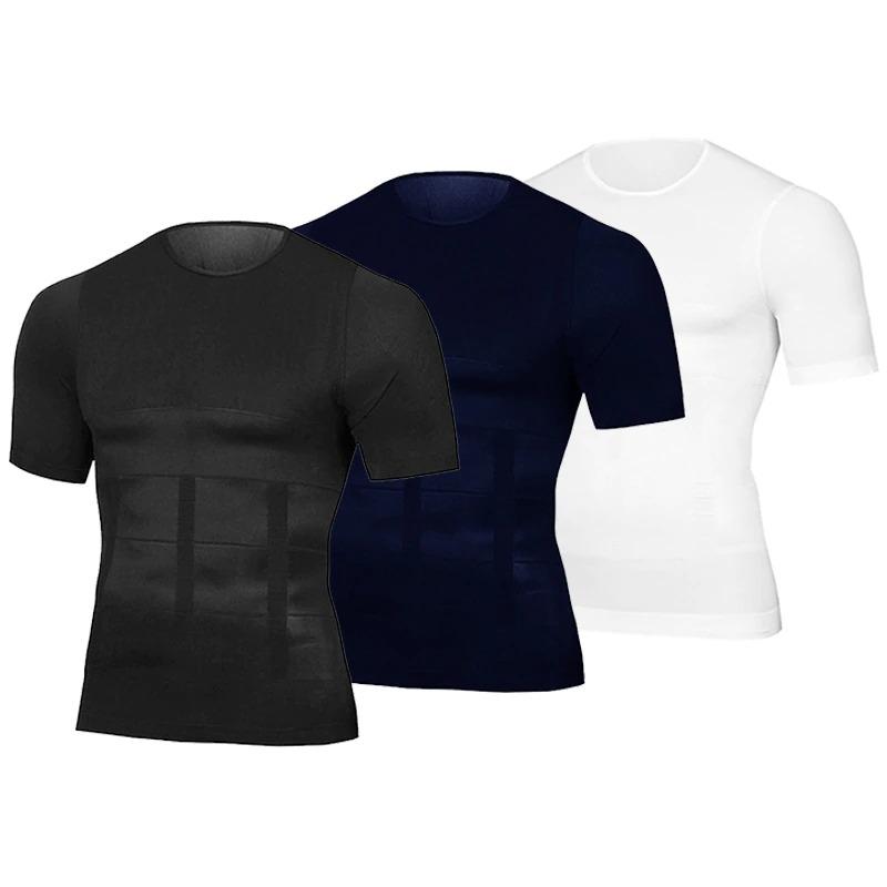 Men's Slimming High Compression Body Shaping Undershirt T-Shirt