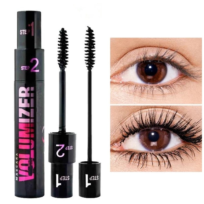 🌈🔥Achetez-en 2, obtenez-en 1 gratuit💄Mascara pour cils longs, épais et recourbés, mascara double usage 