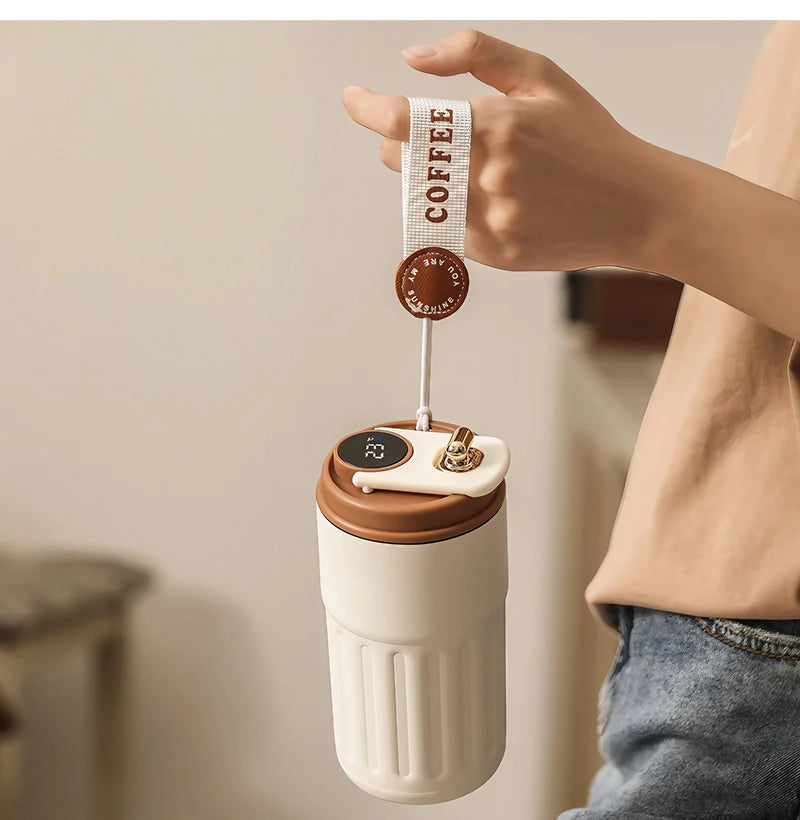 Smart Display Portable Thermal Mug