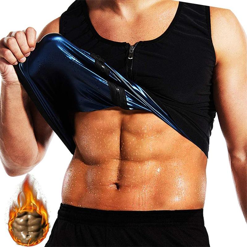Men's Sweat Shaping Sauna Zippered Vest