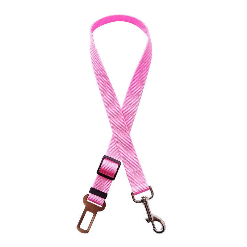 Adjustable  Vehicle Dog Cat Harness Clip Safety Lever Collar