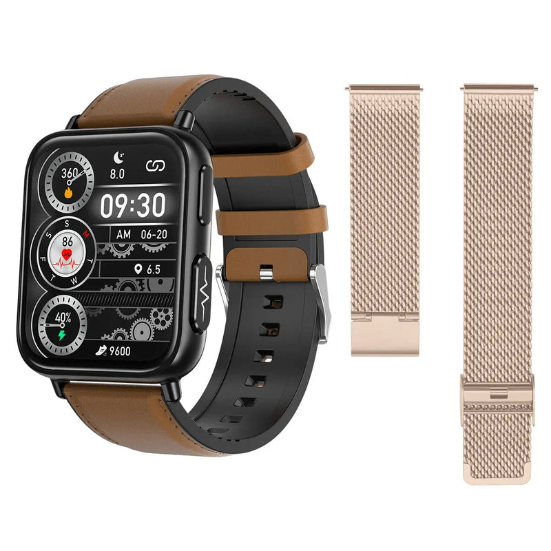 New Upgrade Fitvii™ Powerful Smartwatch ECG with Heart Rate Blood Pressure Monitor+Blood Glucose Monitor