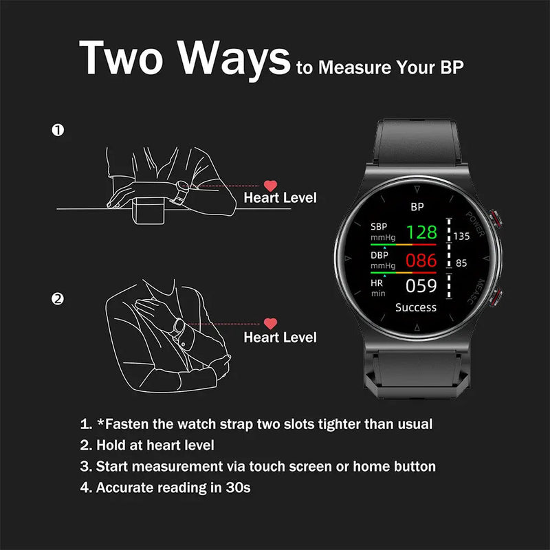 New Upgrade：FITVII™ Air Pump + Airbag Oscillometric Blood Pressure Measurement Smart Watch-50% OFF+Extra 20% OFF🔥