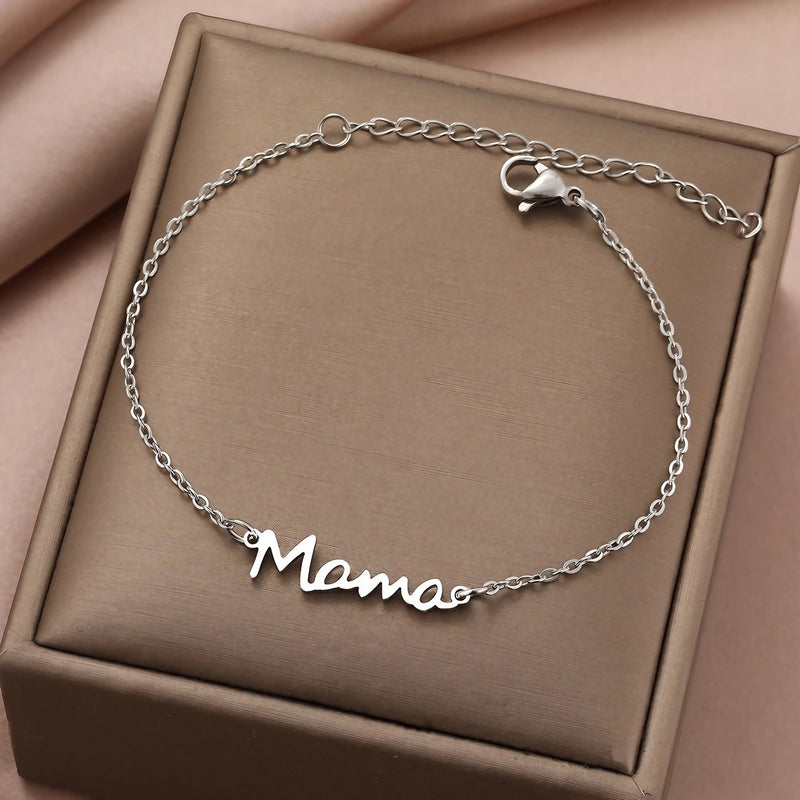 Mama Pendant Charm Bracelet