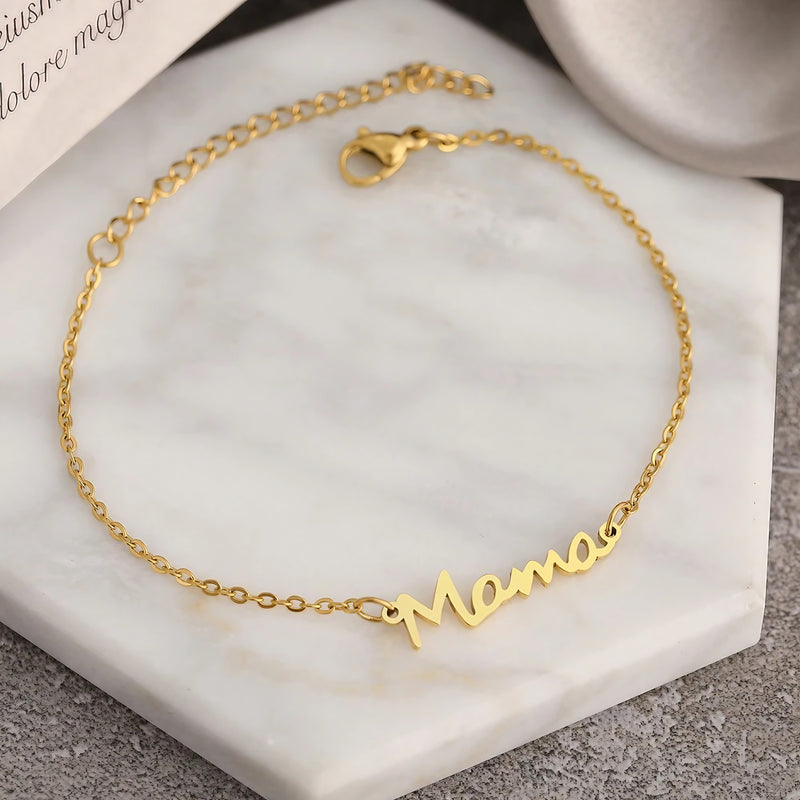 Mama Pendant Charm Bracelet