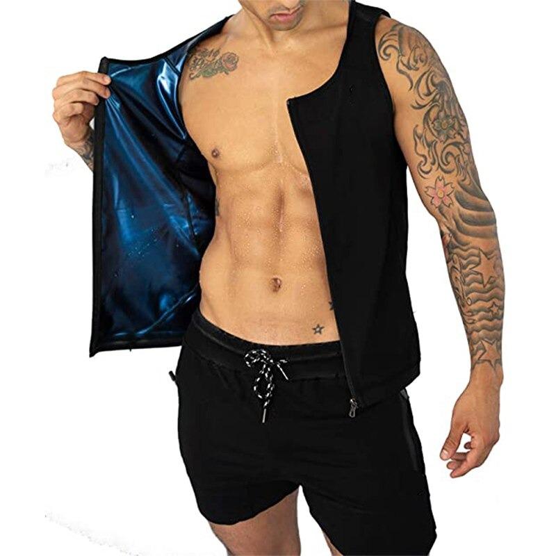 Men's Sweat Shaping Sauna Zippered Vest