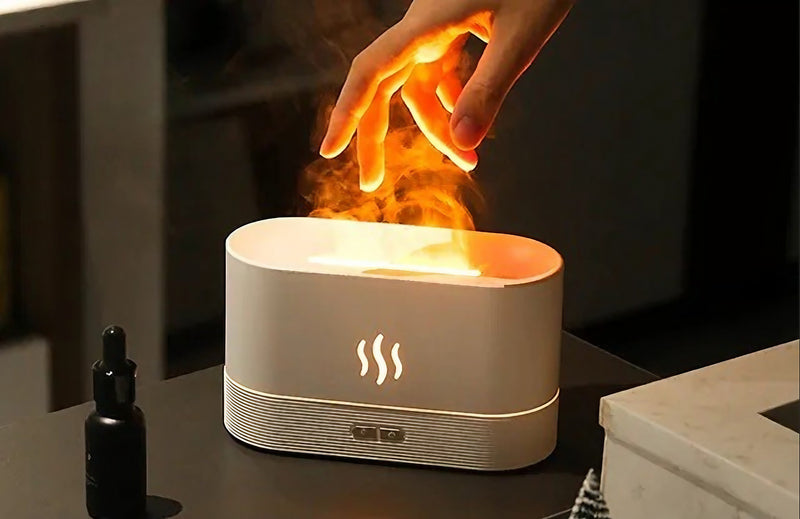 Aroma Diffuser & Humidifier Flame Lamp