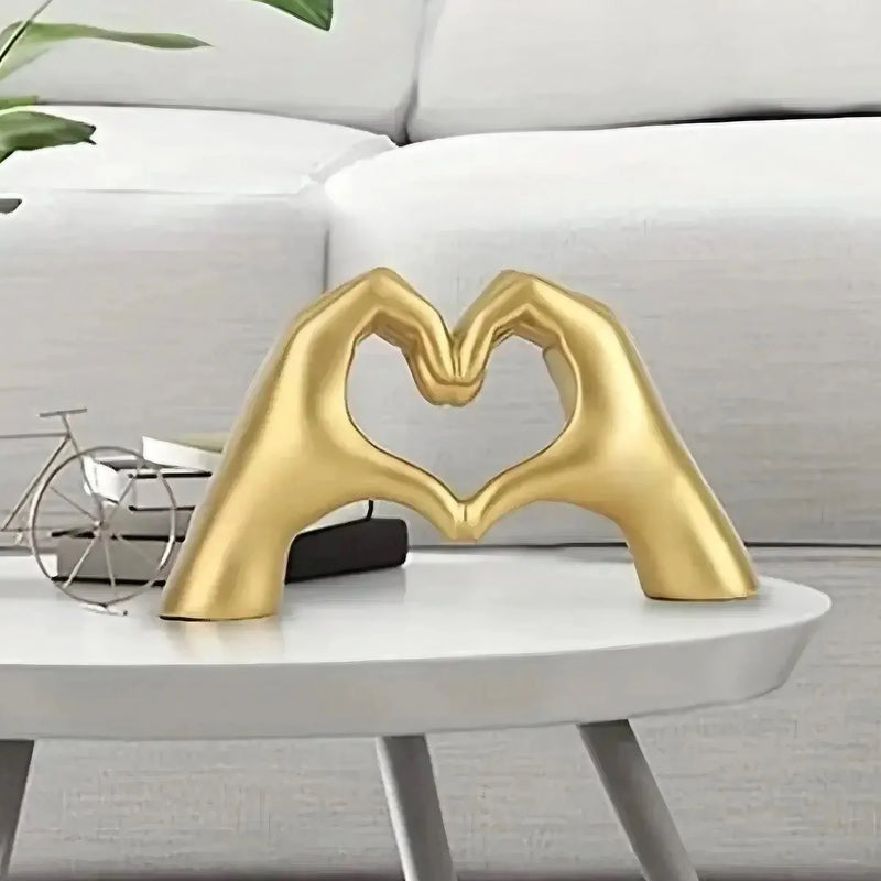 Modern Heart Hand Sculpture