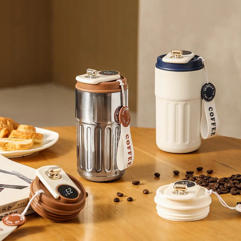 Smart Display Portable Thermal Mug